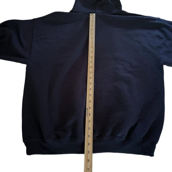 Navy Blue Funny Horse Hoodie Riding Equestrian Cowgirl Cowboy Rodeo 4H Sz L - Picture 7 of 13